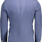 Blue Polyester Men Jacket - SEHABRANDS