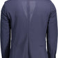 Blue Polyester Men Jacket - SEHABRANDS