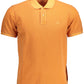 Orange Cotton Men Polo - SEHABRANDS