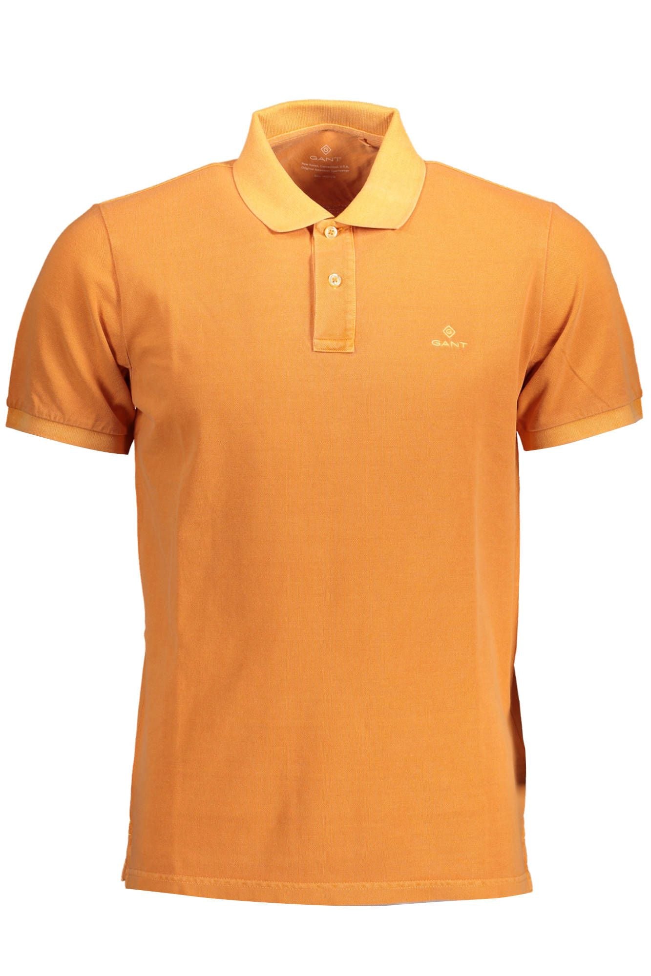 Orange Cotton Men Polo - SEHABRANDS