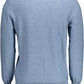 Light Blue Cotton Men Sweater - SEHABRANDS