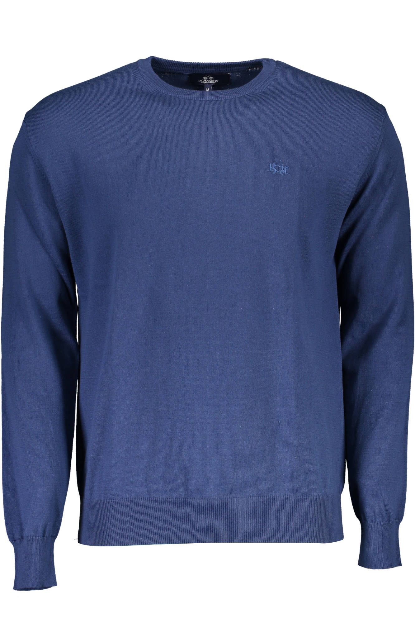 Blue Cotton Men Sweater - SEHABRANDS