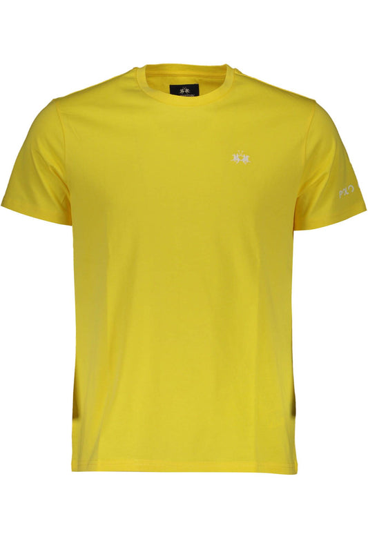 Yellow Cotton Men T-Shirt - SEHABRANDS