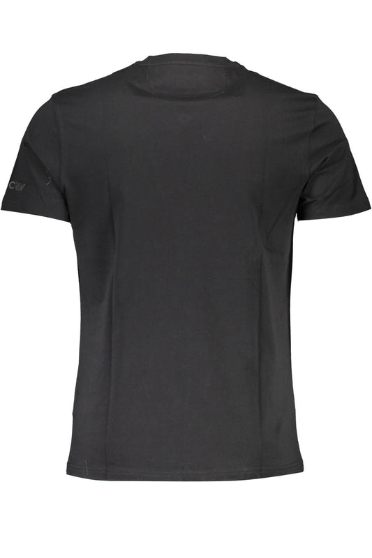 Black Cotton Men T-Shirt - SEHABRANDS