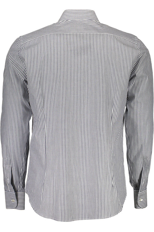 Blue Cotton Men Shirt - SEHABRANDS