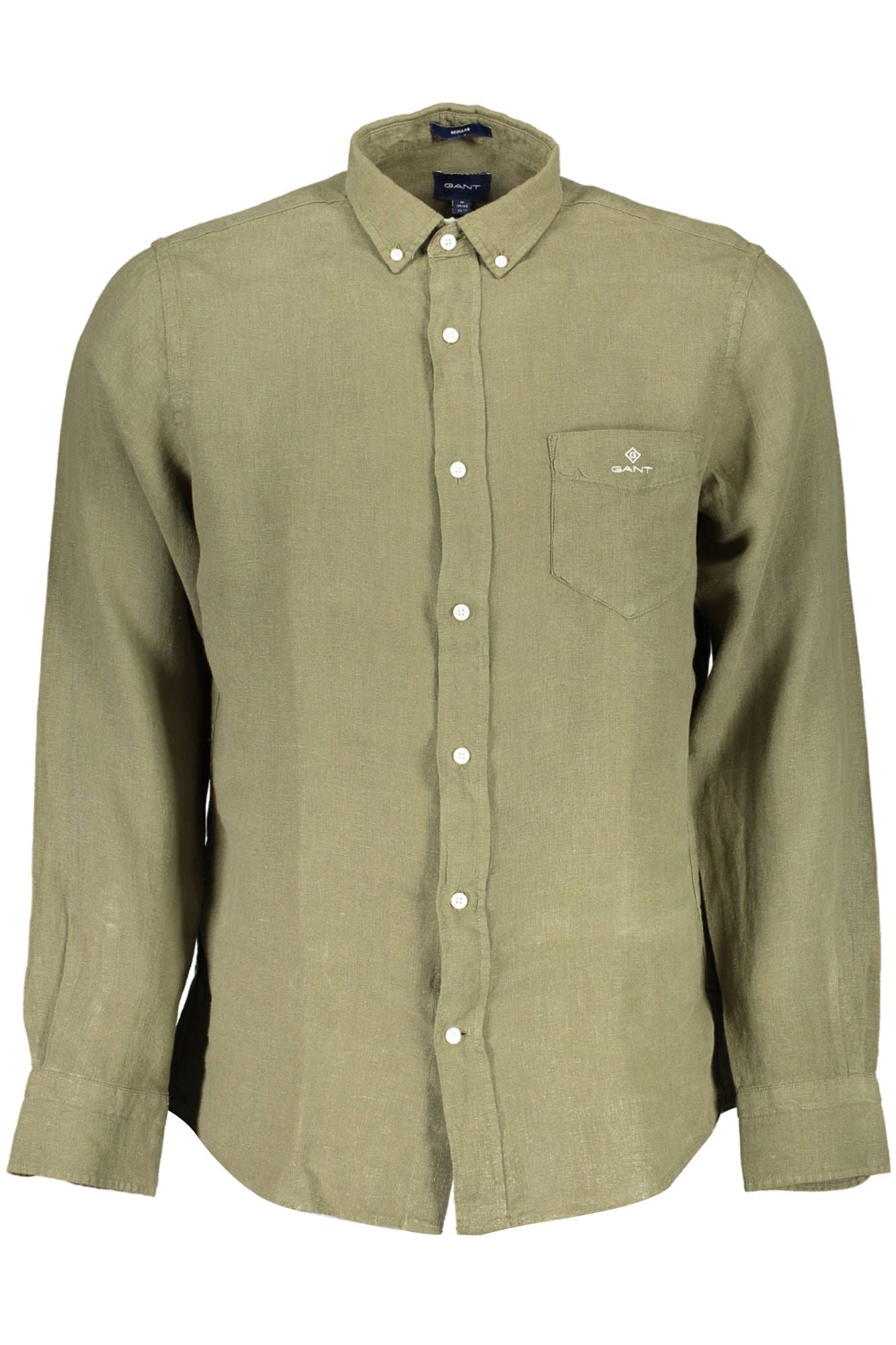 Green Linen Men Shirt - SEHABRANDS