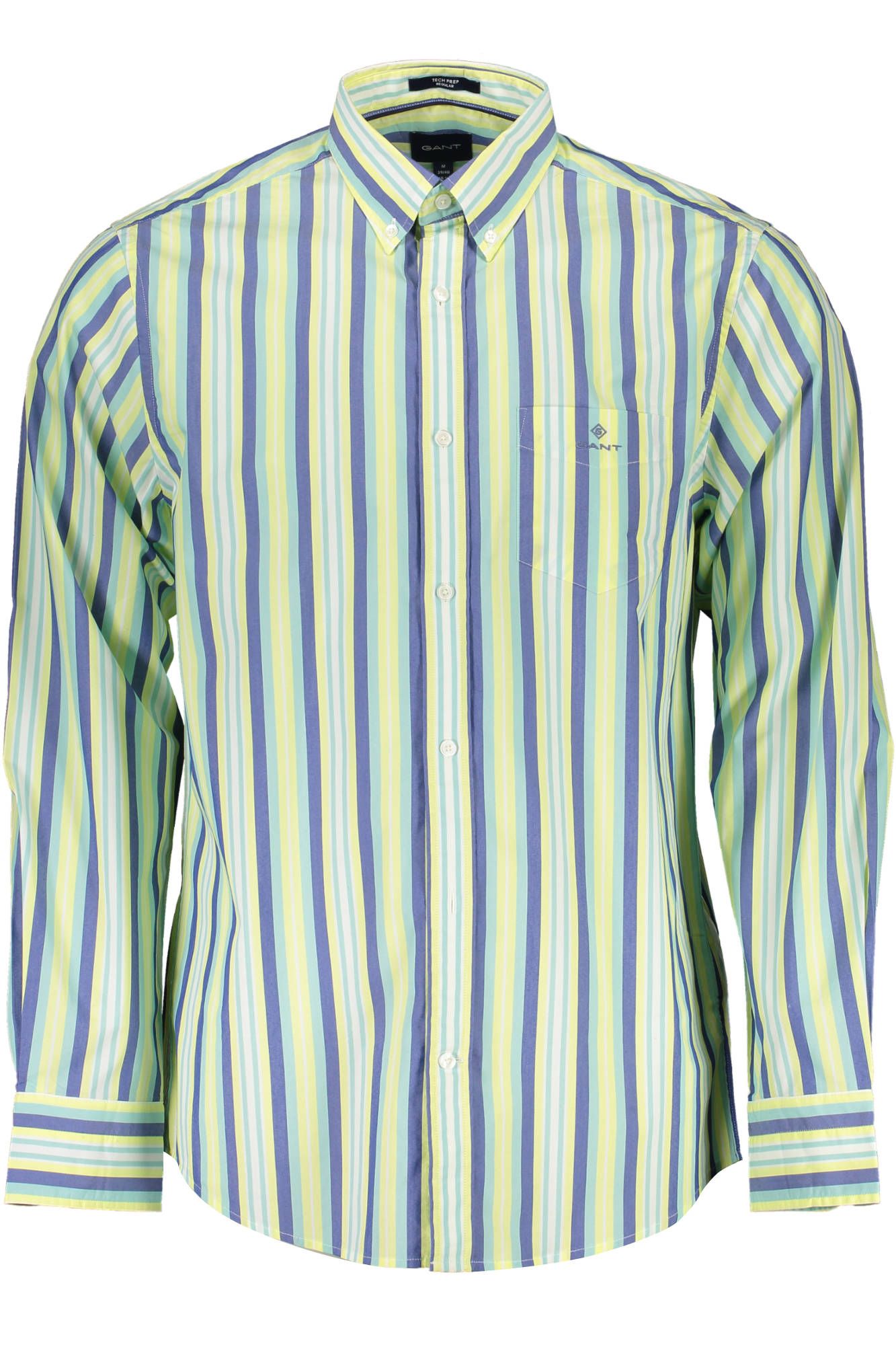 Yellow Cotton Men Shirt - SEHABRANDS