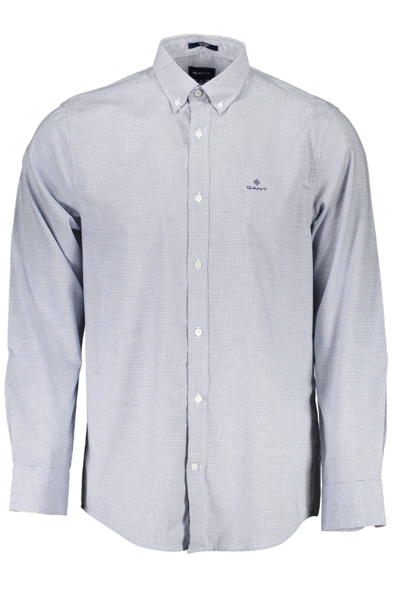 Blue Cotton Men Shirt - SEHABRANDS