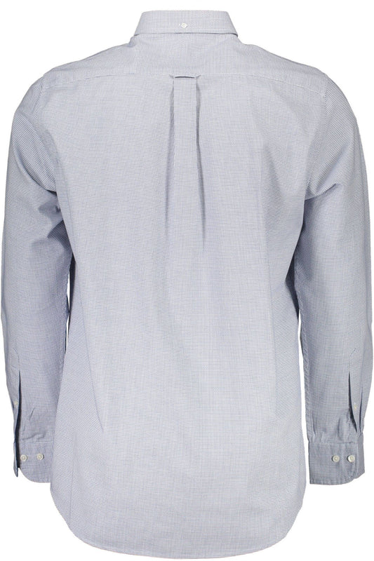 Blue Cotton Men Shirt - SEHABRANDS