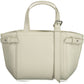 White Polyester Women Handbag - SEHABRANDS