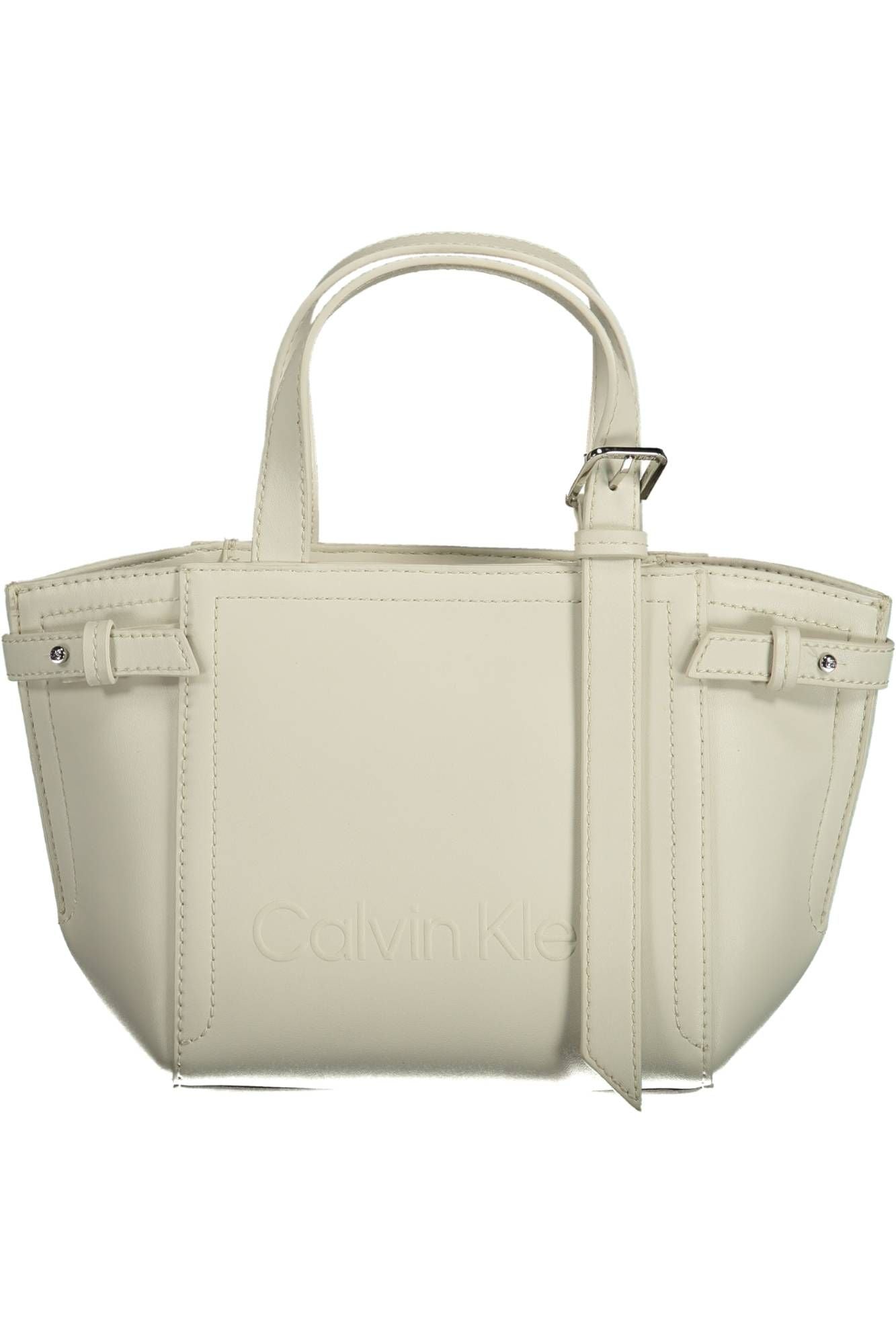 White Polyester Women Handbag - SEHABRANDS