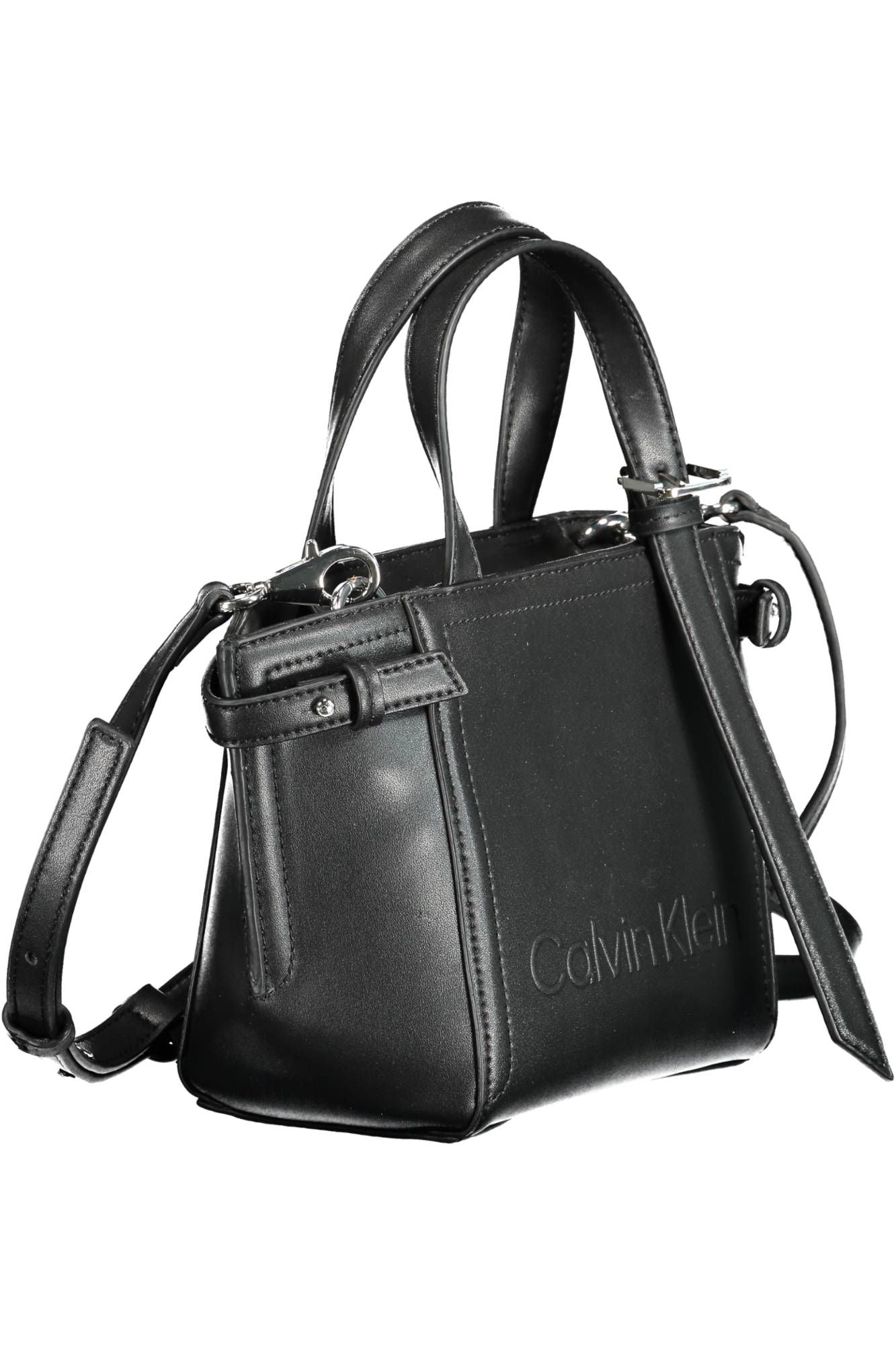 Black Polyester Women Handbag - SEHABRANDS