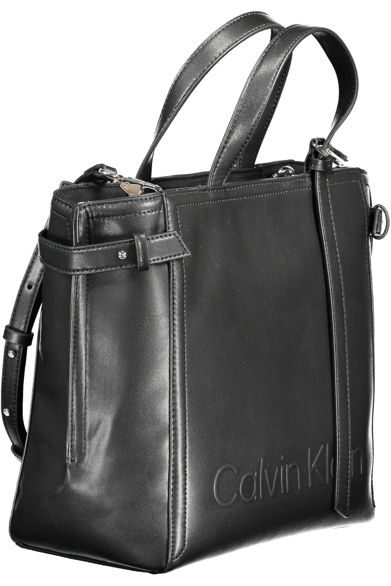 Black Polyester Women Handbag - SEHABRANDS