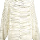 White Cotton Women Sweater - SEHABRANDS