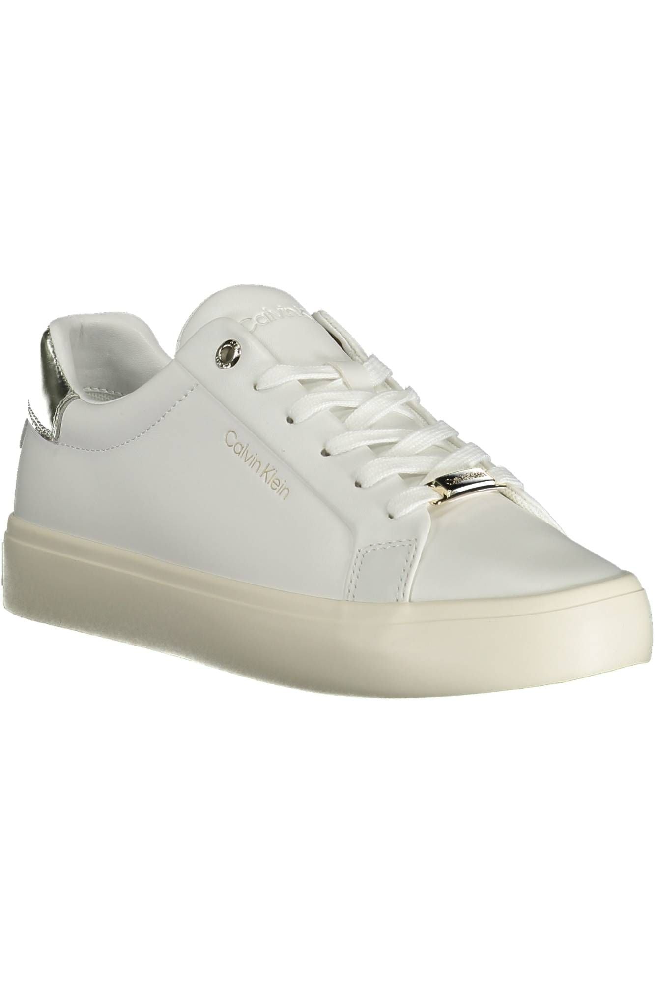 White Leather Women Sneaker - SEHABRANDS