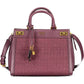 Elegant Purple Polyurethane Handbag - SEHABRANDS