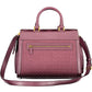 Elegant Purple Polyurethane Handbag - SEHABRANDS