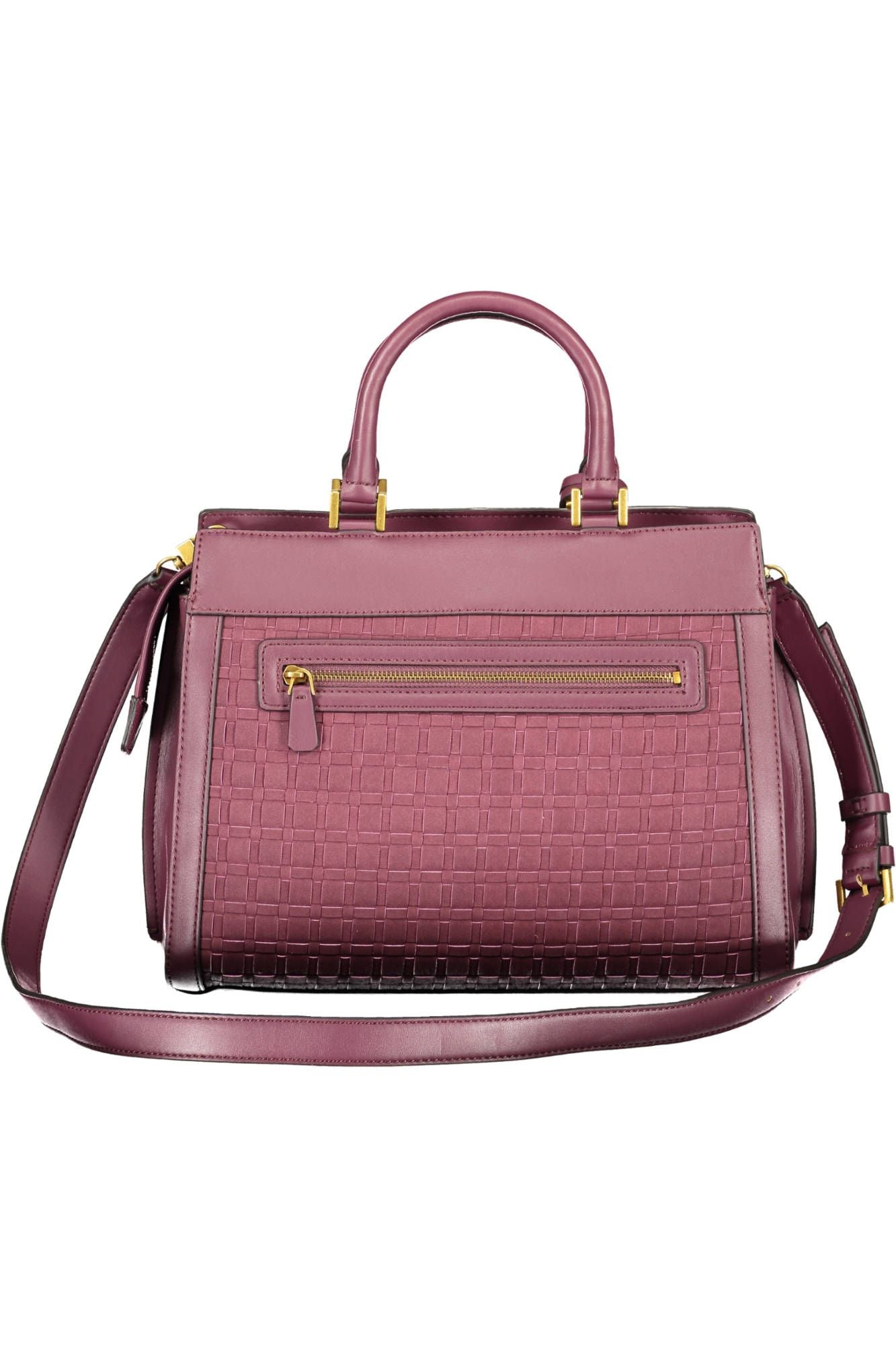 Elegant Purple Polyurethane Handbag - SEHABRANDS