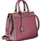 Elegant Purple Polyurethane Handbag - SEHABRANDS