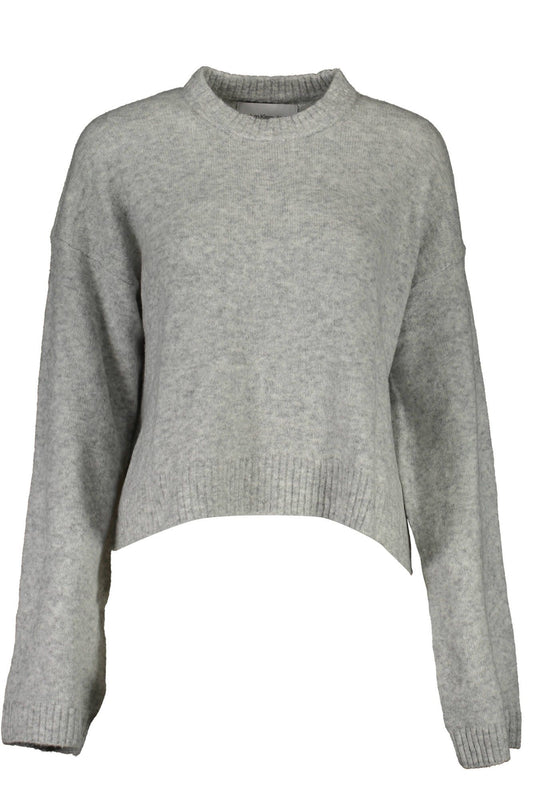 Gray Wool Women Sweater - SEHABRANDS