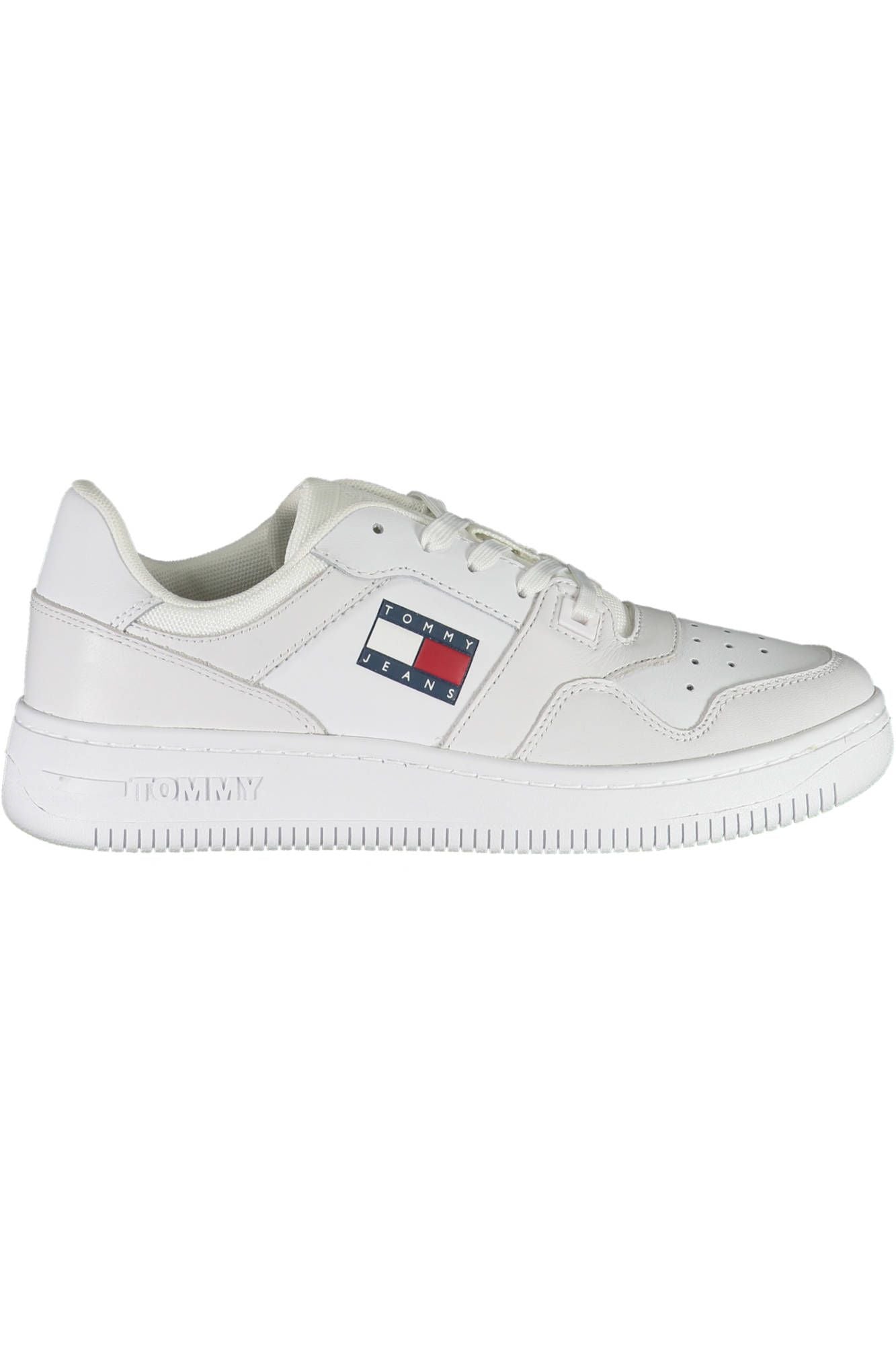 White Polyester Women Sneaker - SEHABRANDS