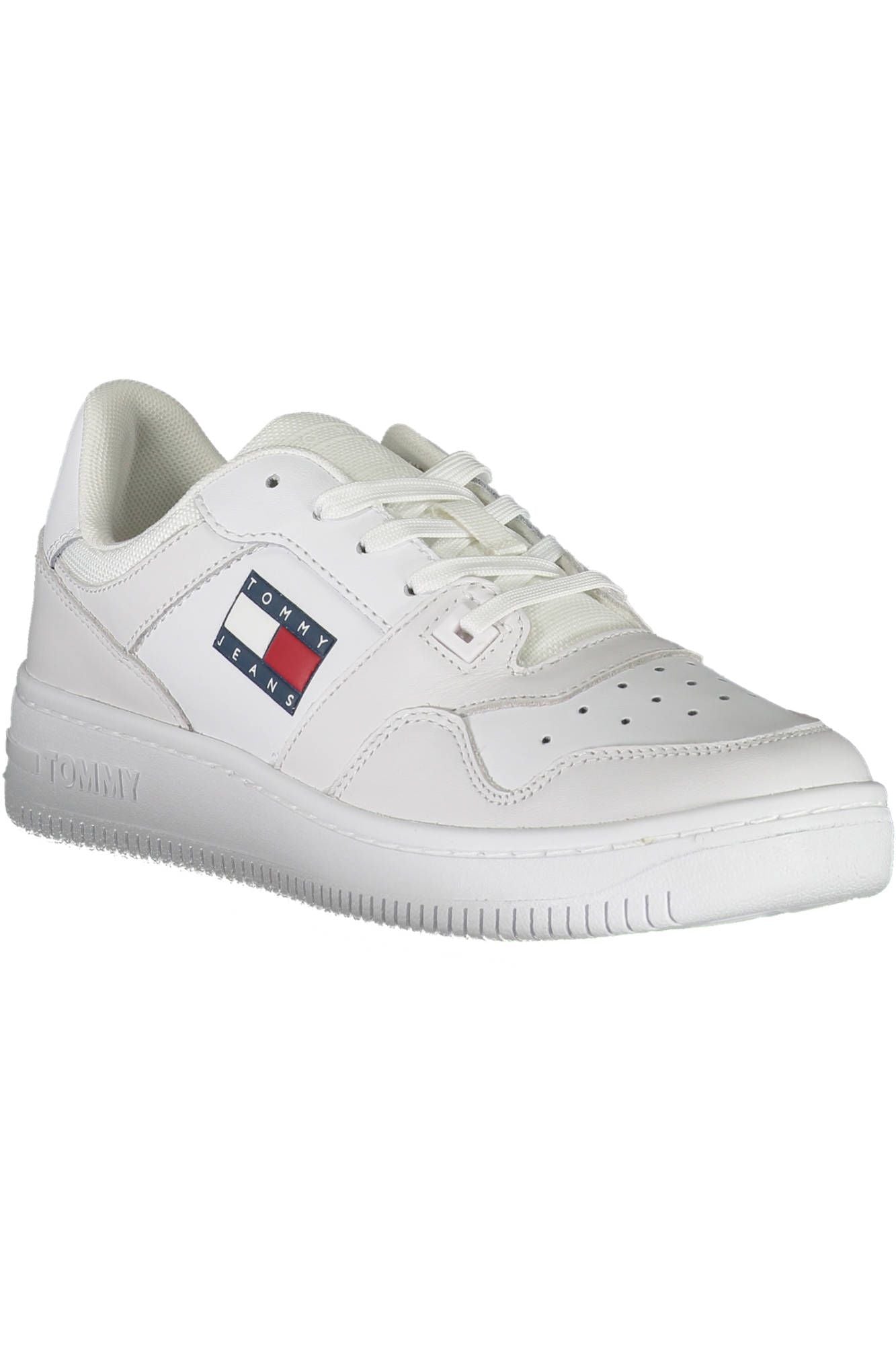 White Polyester Women Sneaker - SEHABRANDS