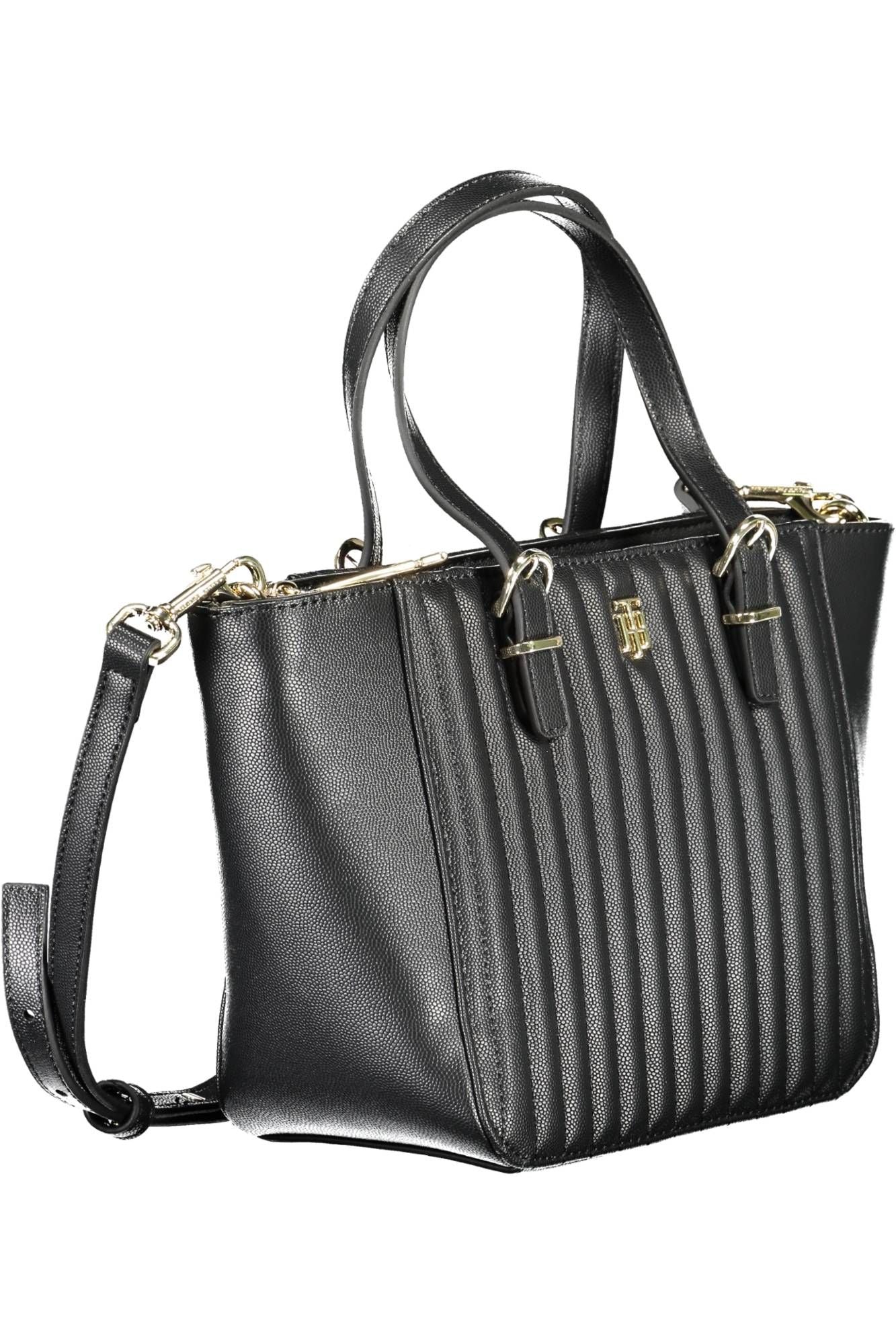 Black Polyethylene Women Handbag - SEHABRANDS