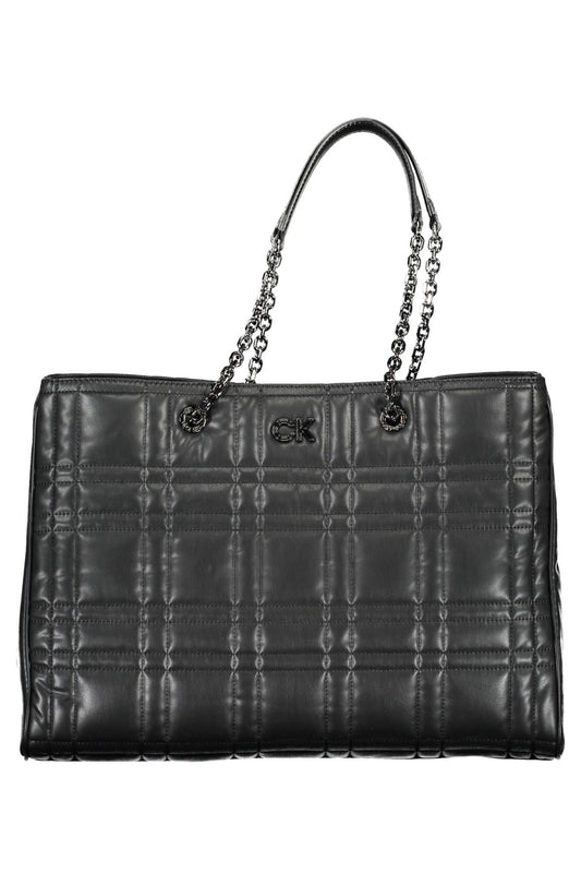 Black Polyester Women Handbag - SEHABRANDS