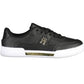 Black Leather Women Sneaker - SEHABRANDS