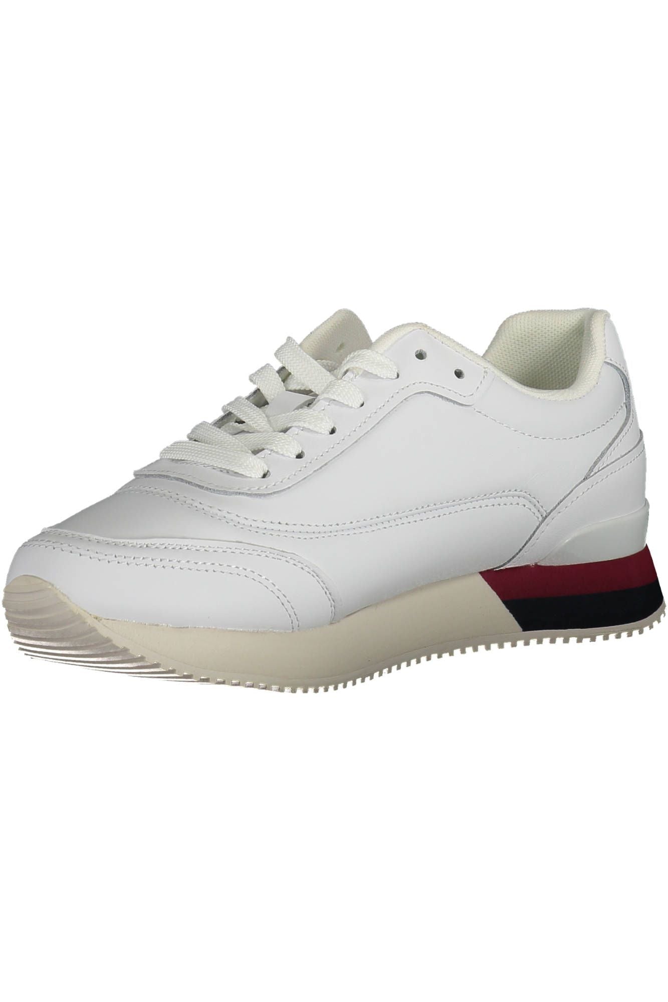 White Leather Women Sneaker - SEHABRANDS