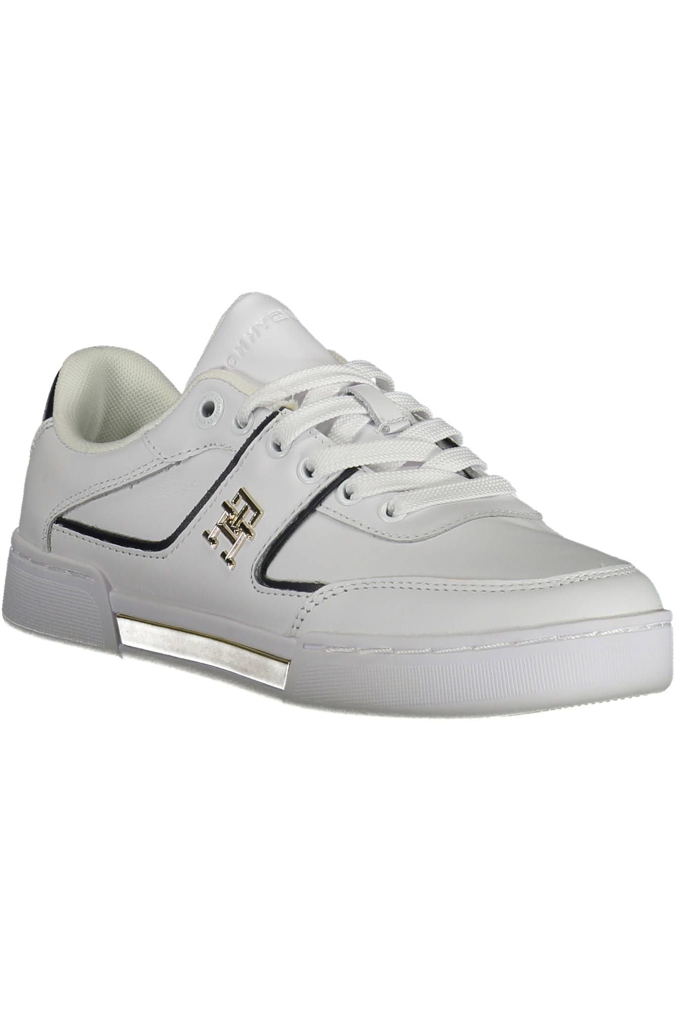 White Leather Women Sneaker - SEHABRANDS