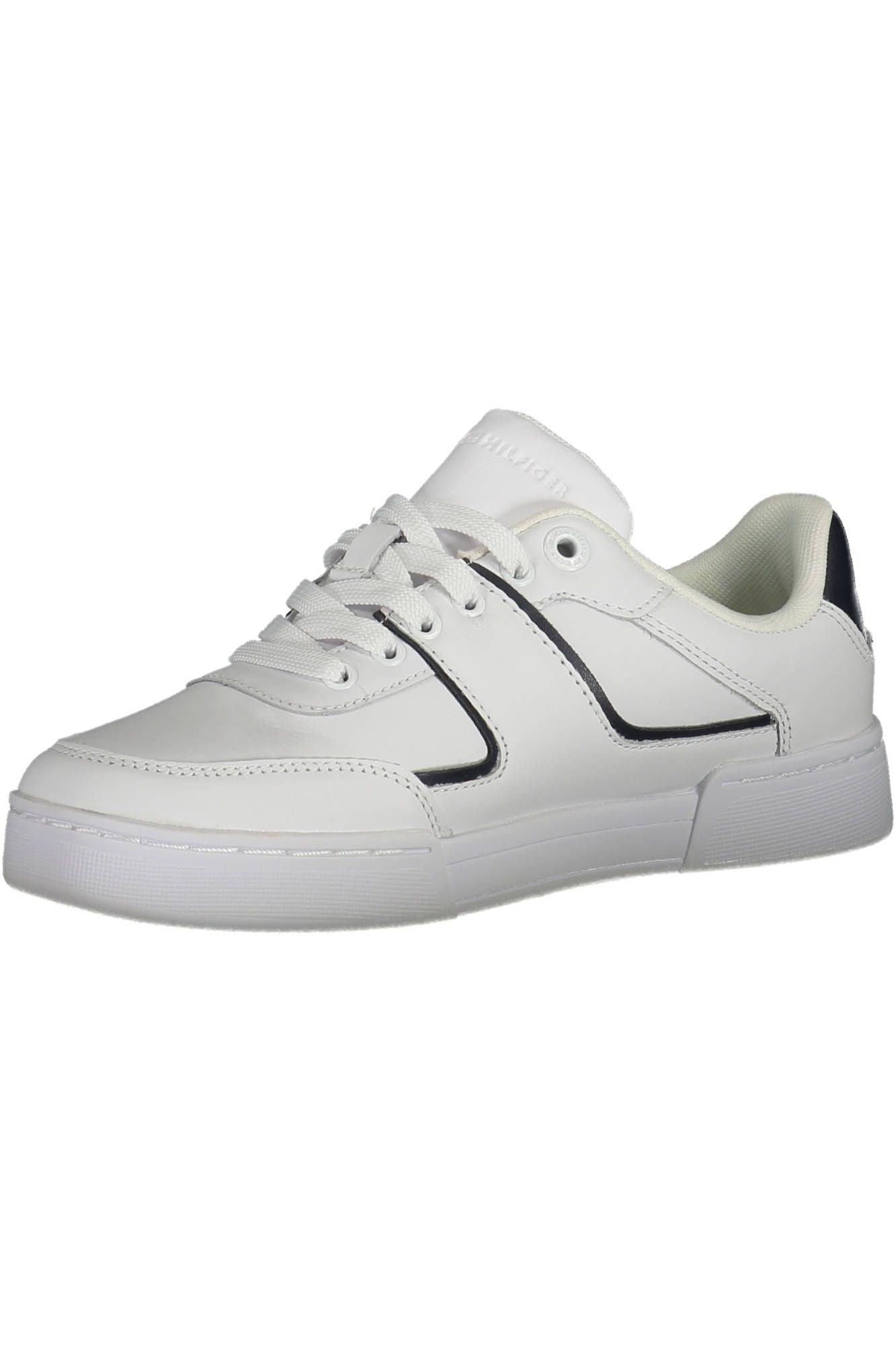 White Leather Women Sneaker - SEHABRANDS