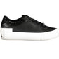 Black Leather Women Sneaker - SEHABRANDS