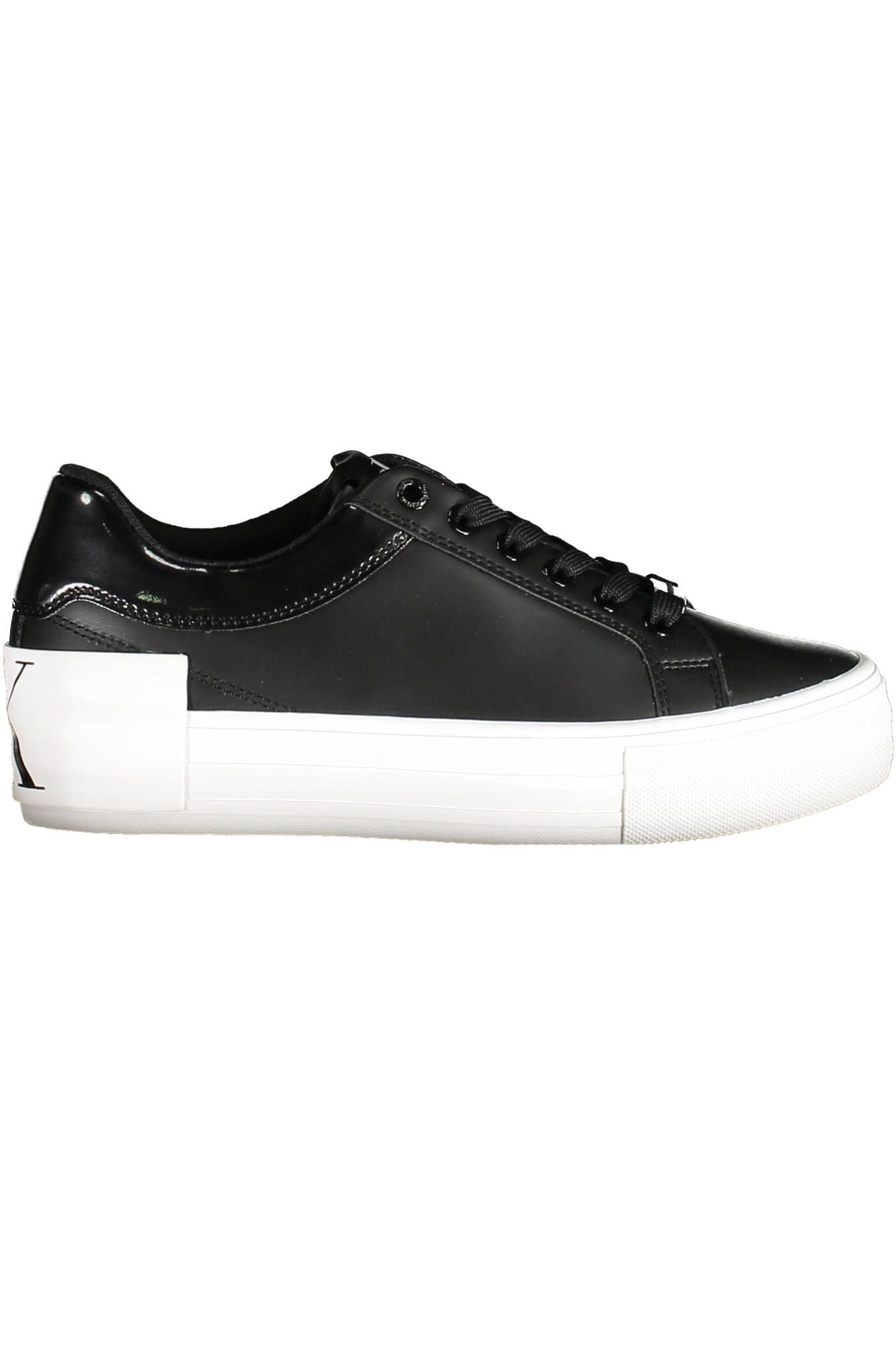 Black Leather Women Sneaker - SEHABRANDS