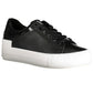 Black Leather Women Sneaker - SEHABRANDS