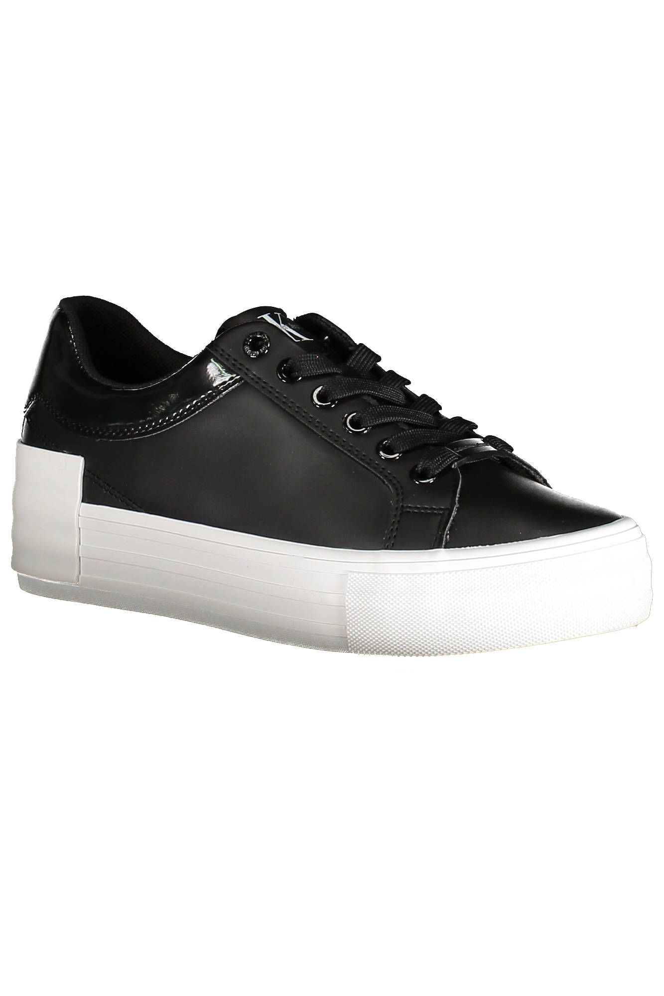 Black Leather Women Sneaker - SEHABRANDS