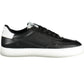 Black Leather Women Sneaker - SEHABRANDS