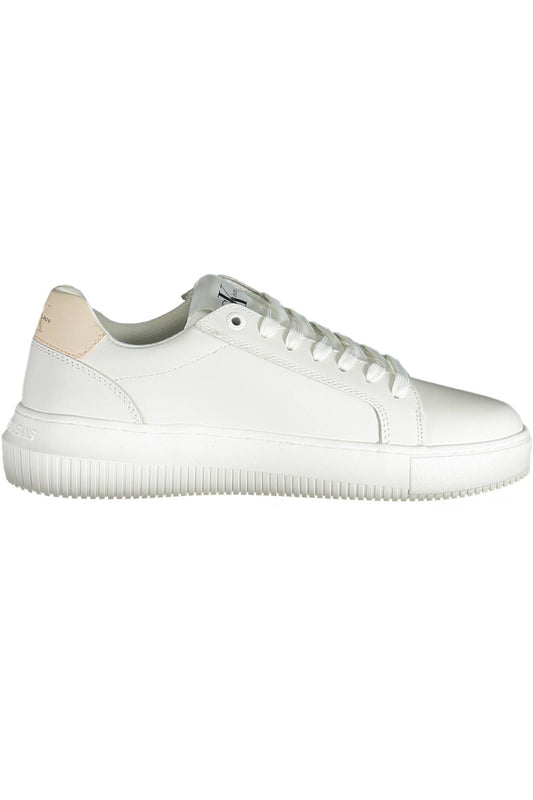 White Leather Women Sneaker - SEHABRANDS