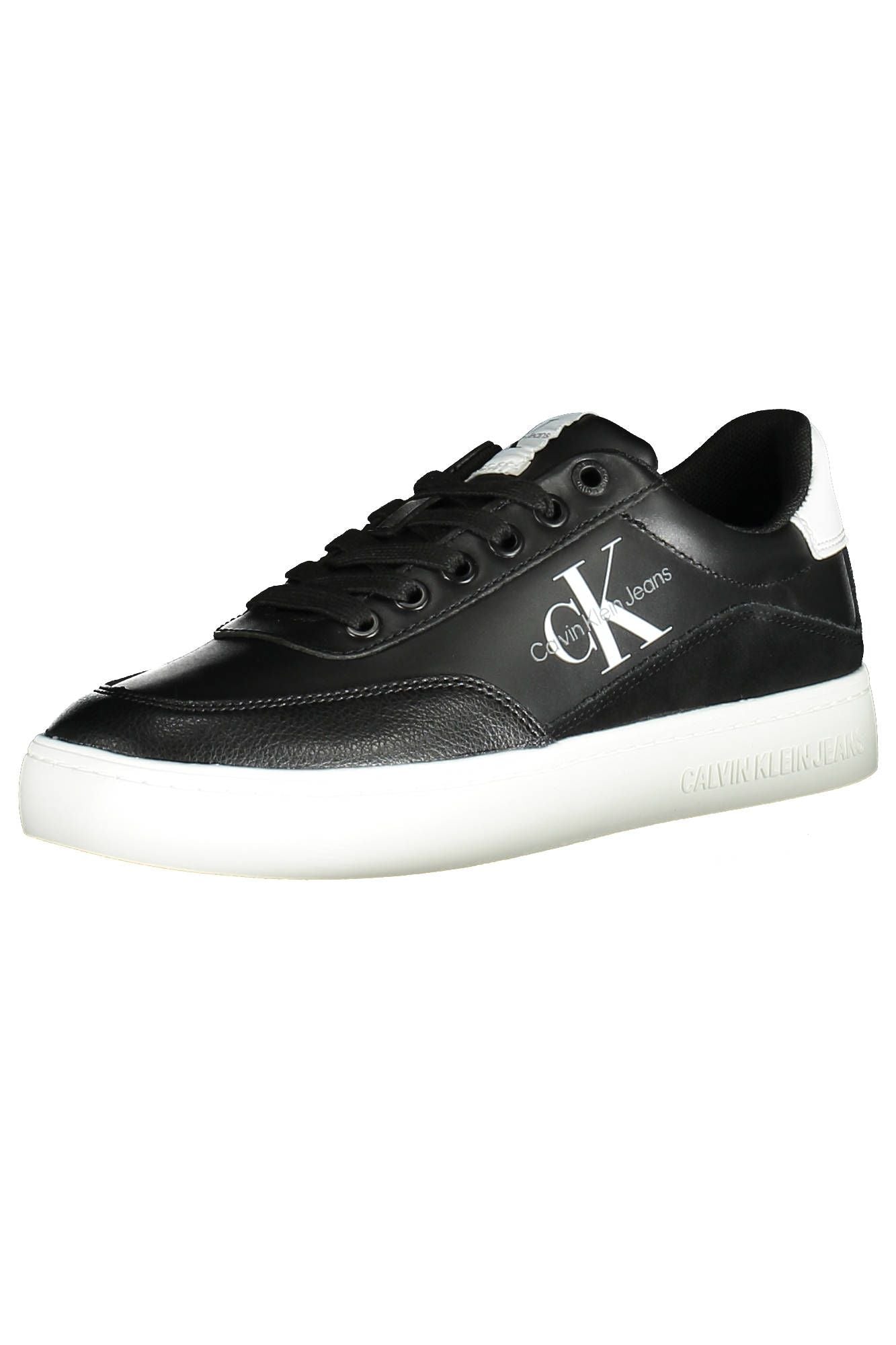 Black Leather Women Sneaker - SEHABRANDS