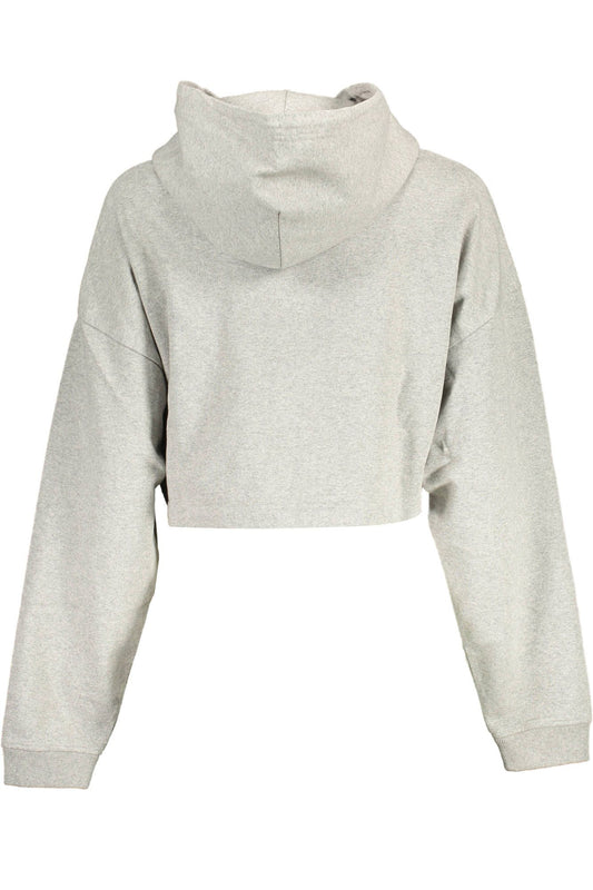 Gray Cotton Women Sweater - SEHABRANDS