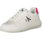 White Leather Women Sneaker - SEHABRANDS