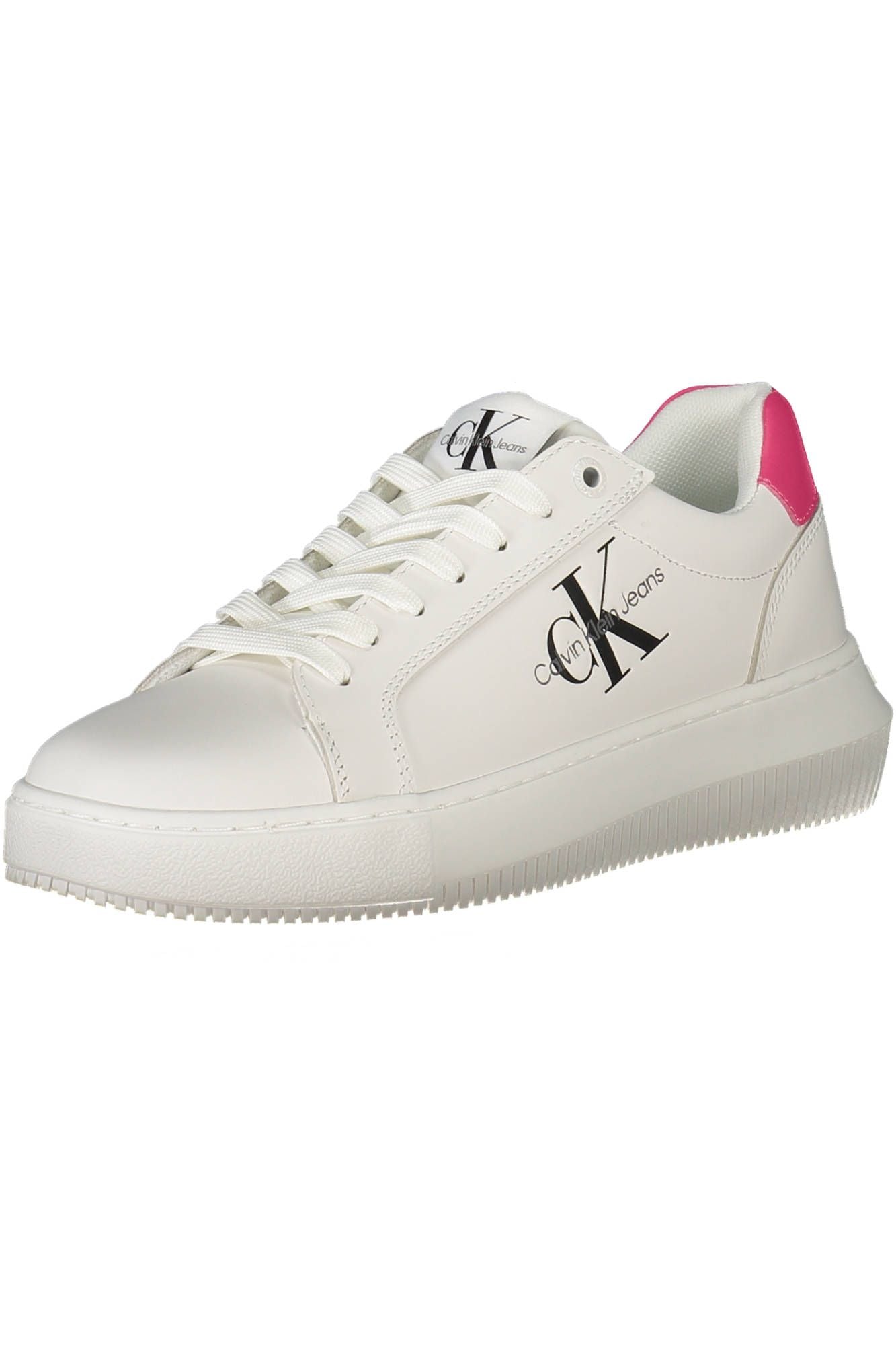 White Leather Women Sneaker - SEHABRANDS