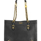 Black Polyethylene Women Handbag - SEHABRANDS