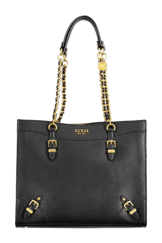 Black Polyethylene Women Handbag - SEHABRANDS