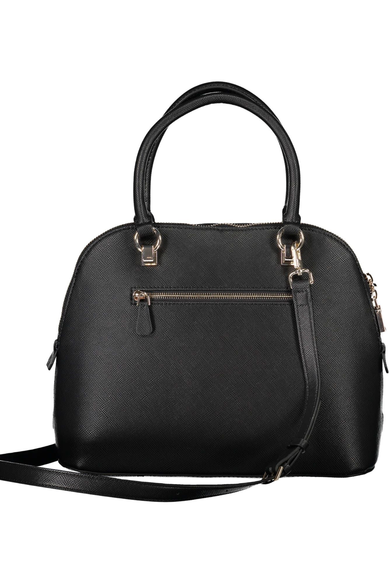 Black Polyethylene Women Handbag - SEHABRANDS