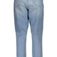 Light Blue Cotton Women Jeans - SEHABRANDS