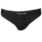 Black Cotton Women Thong - SEHABRANDS