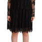 Elegant Floral Lace Long Sleeve Shift Dress - SEHABRANDS