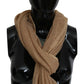 Elegant Men's Brown Neck Wrap Shawl Scarf - SEHABRANDS