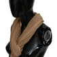 Elegant Men's Brown Neck Wrap Shawl Scarf - SEHABRANDS